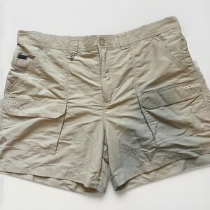 Colombia PFG Cargo Shorts 40w Khaki Tan Hiking Fishing Outdoors
